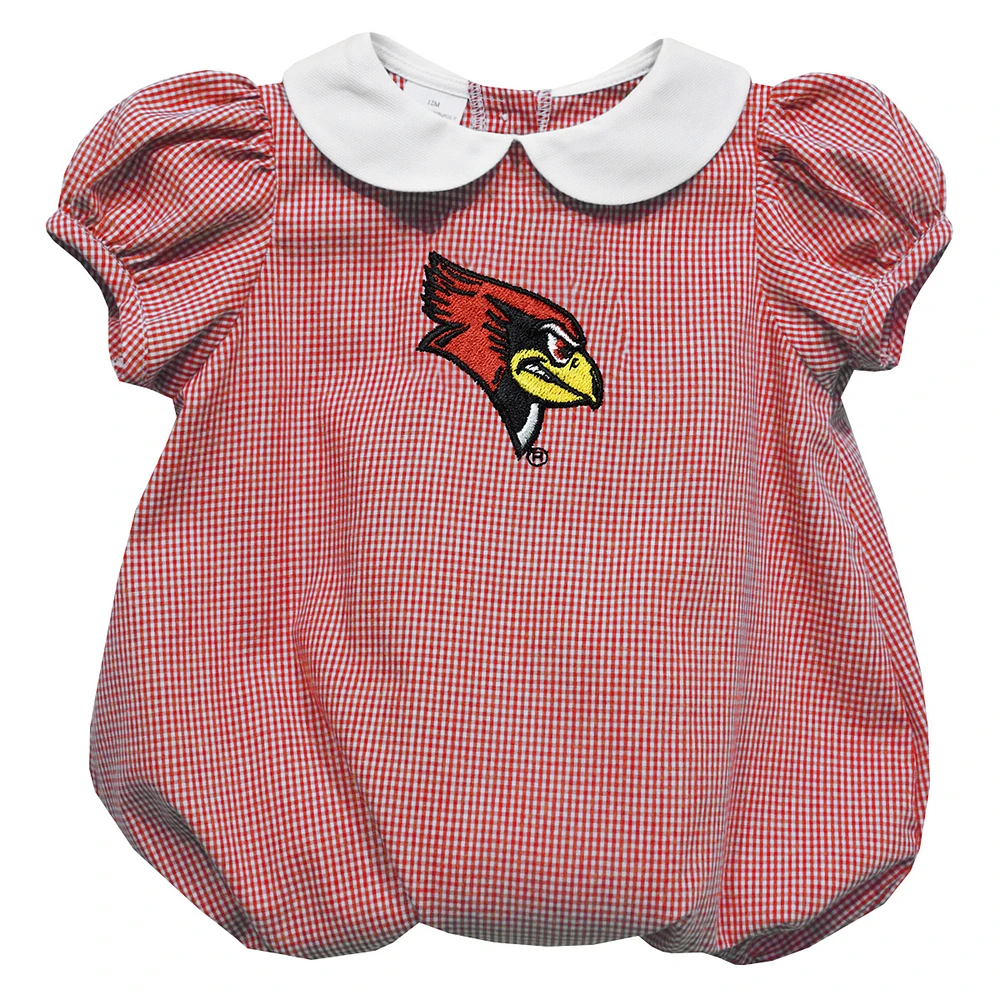 Girls Infant Vive La Fete Red Illinois State Redbirds Puffy Bubble Dress