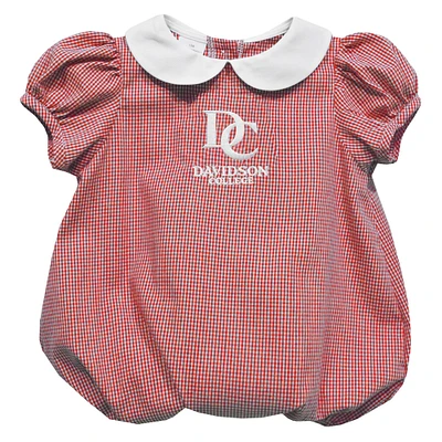 Girls Infant Vive La Fete Red Davidson Wildcats Puffy Bubble Dress