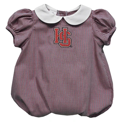 Girls Infant Vive La Fete Garnet Hampden-Sydney College Tigers Puffy Bubble Dress