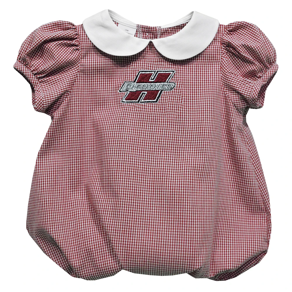 Girls Infant Vive La Fete Red Henderson State Reddies Puffy Bubble Dress