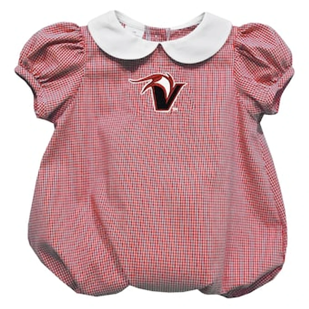 Girls Infant Vive La Fete Red Hawaii Hilo Vulcans Puffy Bubble Dress