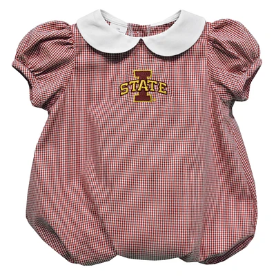 Girls Infant Vive La Fete Cardinal Iowa State Cyclones Puffy Bubble Dress