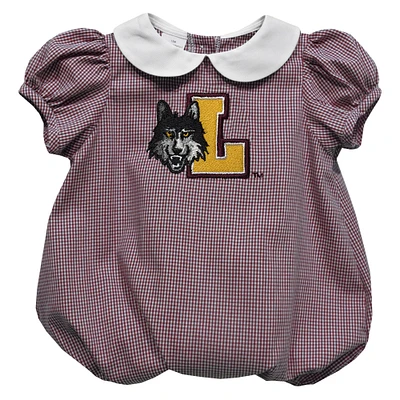 Girls Infant Vive La Fete Maroon Loyola Chicago Ramblers Puffy Bubble Dress