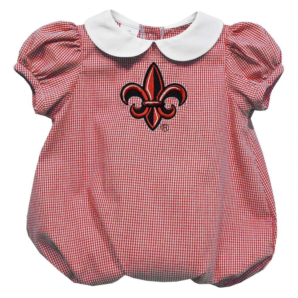 Girls Infant Vive La Fete Cardinal Louisiana Ragin' Cajuns Puffy Bubble Dress