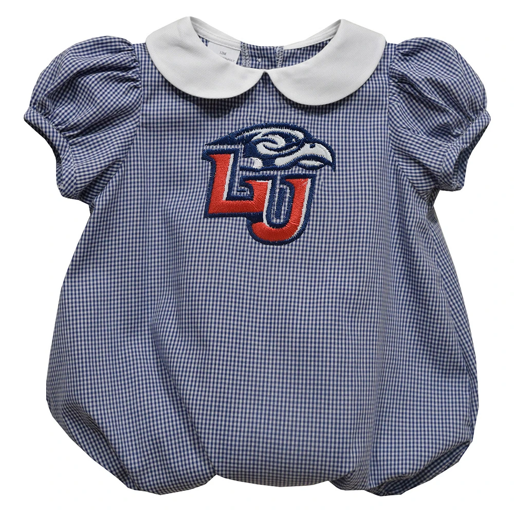 Girls Infant Vive La Fete Navy Liberty Flames Puffy Bubble Dress