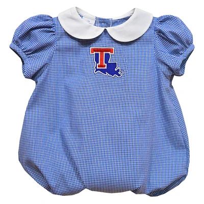 Girls Infant Vive La Fete Royal Louisiana Tech Bulldogs Puffy Bubble Dress