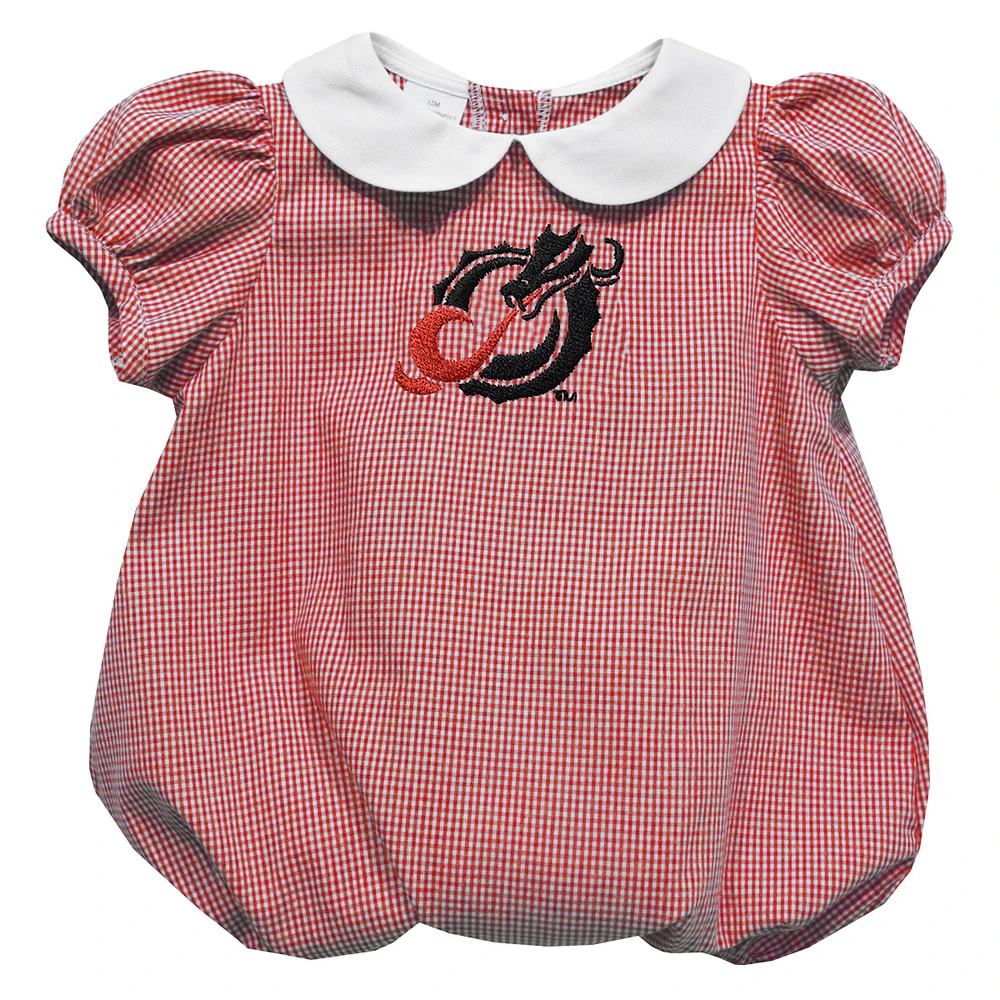 Girls Infant Vive La Fete Red Minnesota State Moorhead Dragons Puffy Bubble Dress