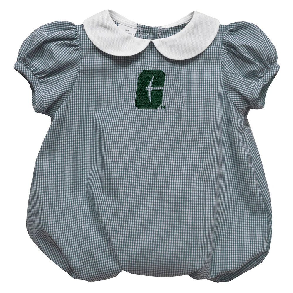 Girls Infant Vive La Fete Green Charlotte 49ers Puffy Bubble Dress