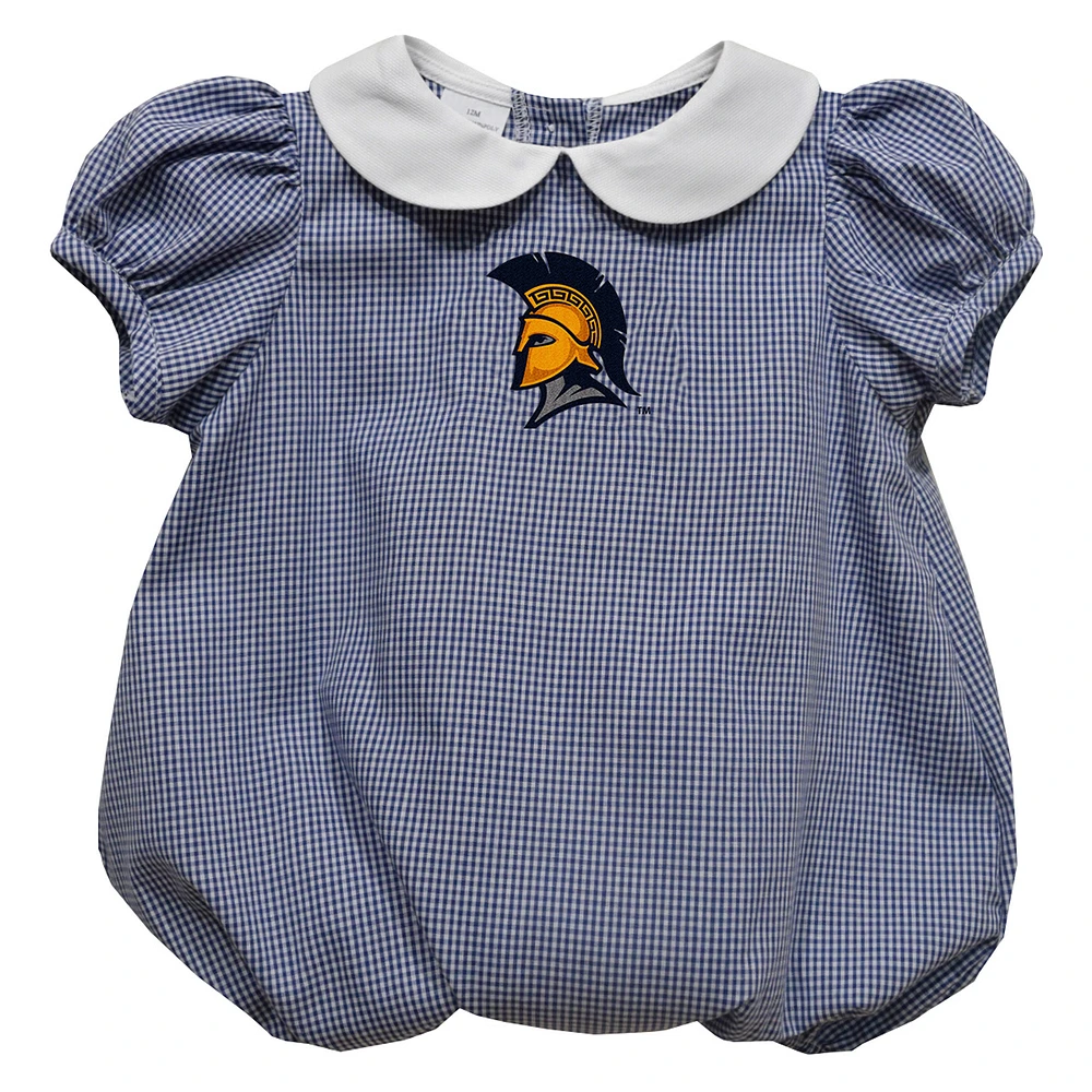 Girls Infant Vive La Fete Navy UNCG Spartans Puffy Bubble Dress