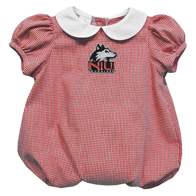 Girls Infant Vive La Fete Cardinal Northern Illinois Huskies Puffy Bubble Dress