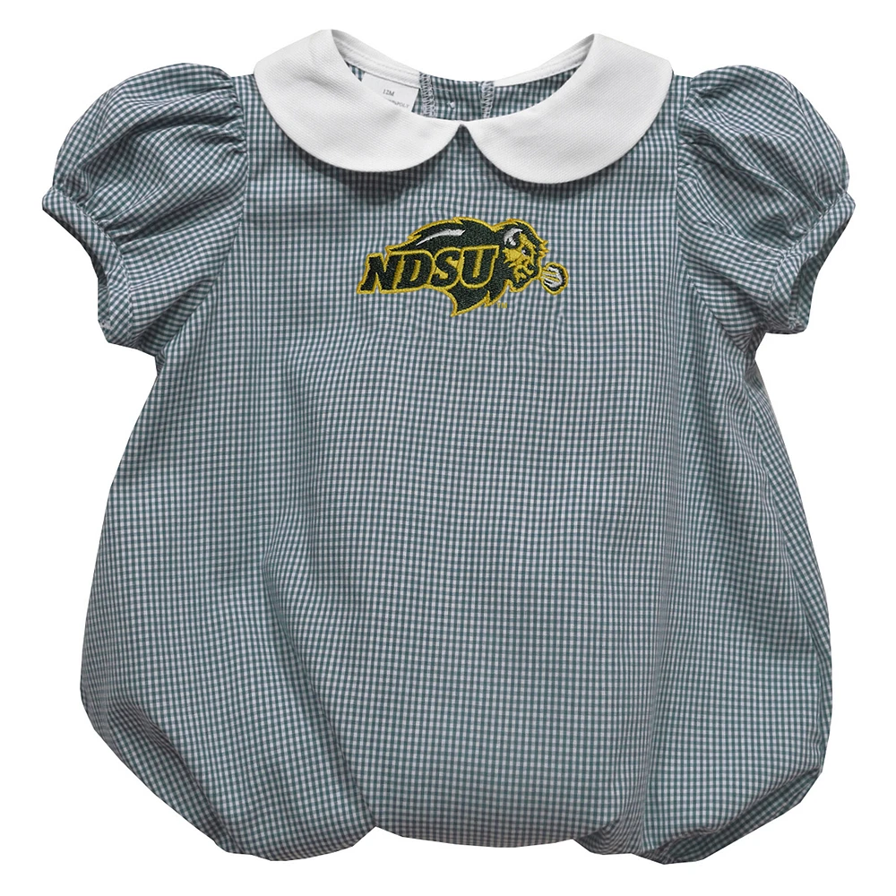 Girls Infant Vive La Fete Green NDSU Bison Puffy Bubble Dress