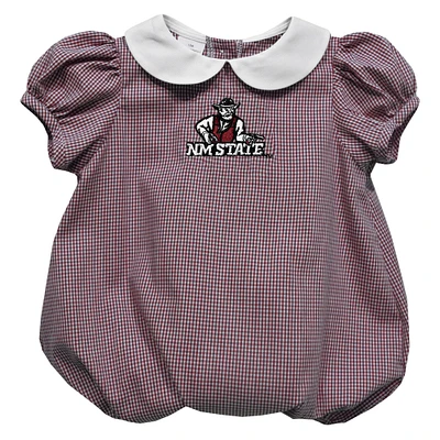 Girls Infant Vive La Fete Crimson New Mexico State Aggies Puffy Bubble Dress