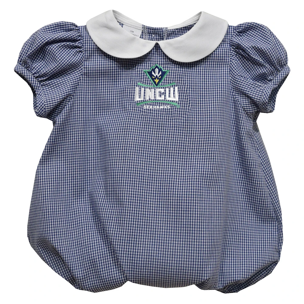 Girls Infant Vive La Fete Blue UNC Wilmington Seahawks Puffy Bubble Dress