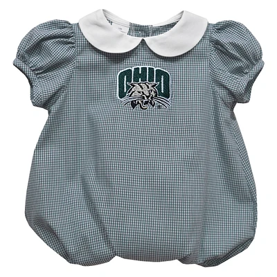 Girls Infant Vive La Fete Green Ohio Bobcats Puffy Bubble Dress
