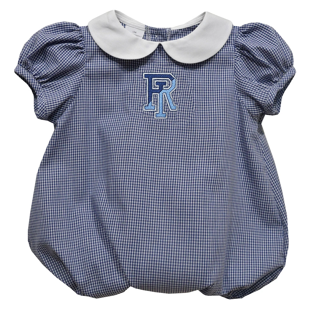 Girls Infant Vive La Fete Navy Rhode Island Rams Puffy Bubble Dress