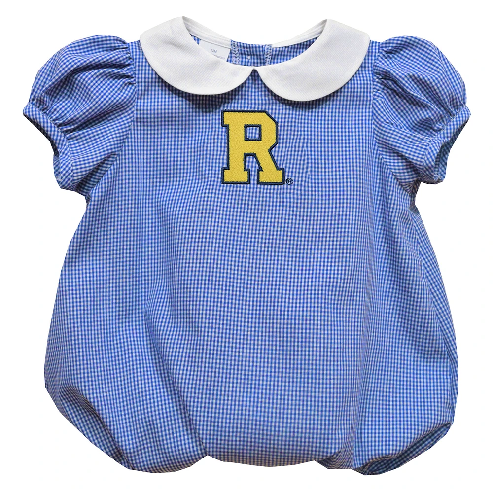 Girls Infant Vive La Fete Blue Rochester Yellow Jackets Puffy Bubble Dress