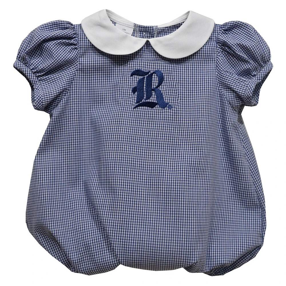 Girls Infant Vive La Fete Navy Rice Owls Puffy Bubble Dress