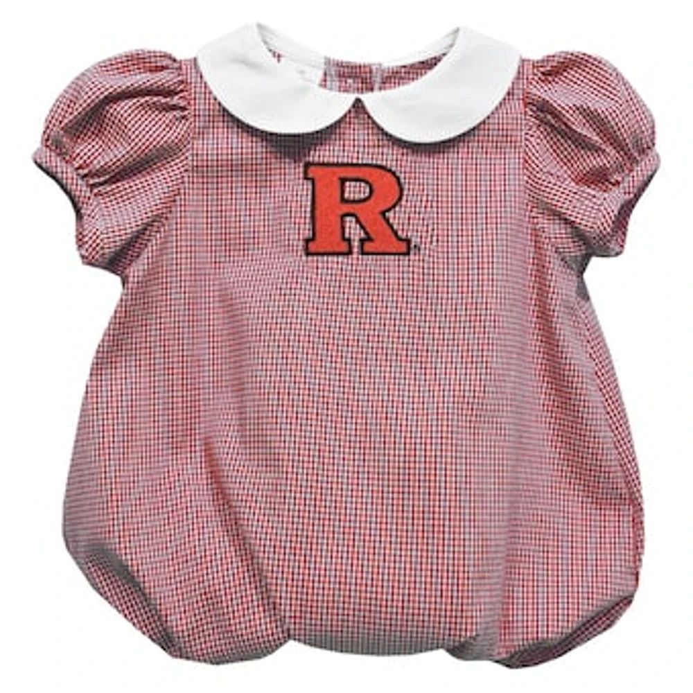Girls Infant Vive La Fete Scarlet Rutgers Knights Puffy Bubble Dress
