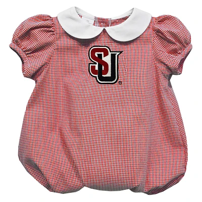 Girls Infant Vive La Fete Red Seattle Redhawks Puffy Bubble Dress