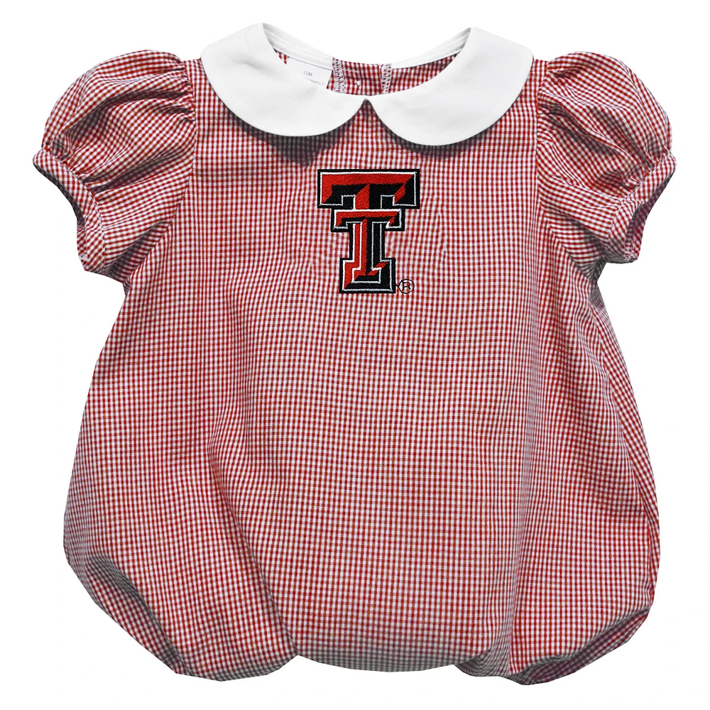 Girls Infant Vive La Fete Red Texas Tech Raiders Puffy Bubble Dress