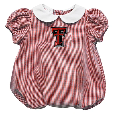 Girls Infant Vive La Fete Red Texas Tech Red Raiders Puffy Bubble Dress