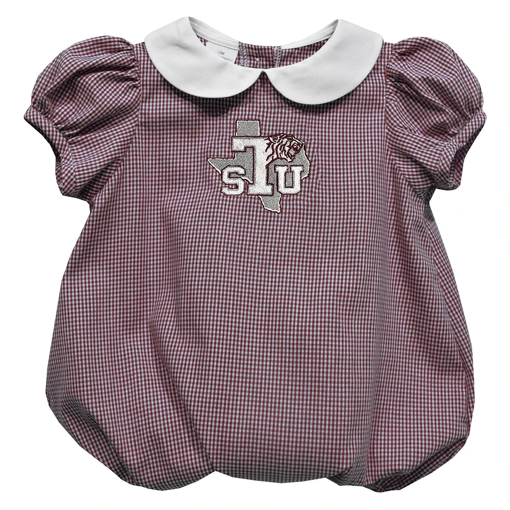 Girls Infant Vive La Fete Maroon Texas Southern Tigers Puffy Bubble Dress
