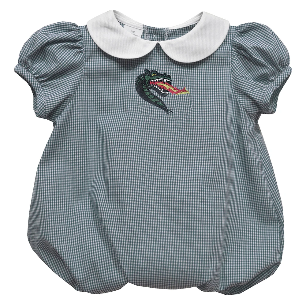 Girls Infant Vive La Fete Green UAB Blazers Puffy Bubble Dress