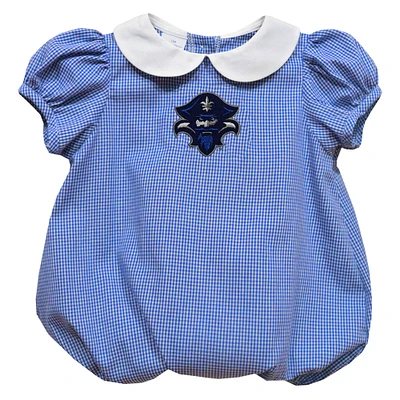 Girls Infant Vive La Fete  Blue New Orleans Privateers Puffy Bubble Dress