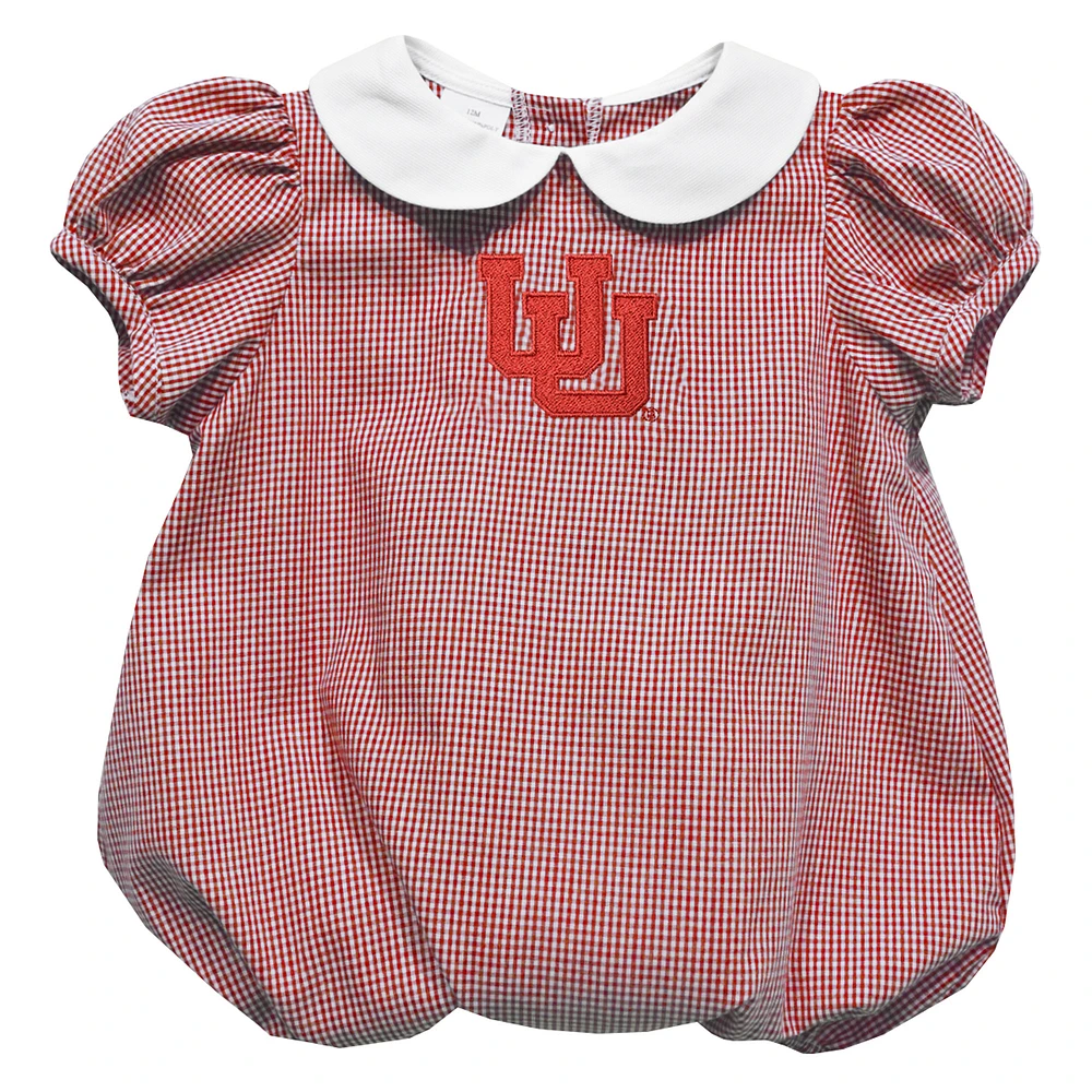 Girls Infant Vive La Fete Red Utah Utes Puffy Bubble Dress