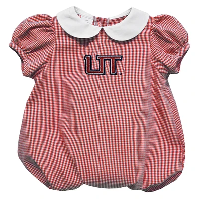 Girls Infant Vive La Fete Red Utah Tech Trailblazers Puffy Bubble Dress