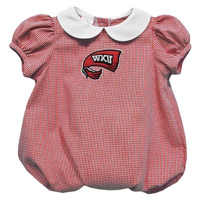 Girls Infant Vive La Fete Red Western Kentucky Hilltoppers Puffy Bubble Dress