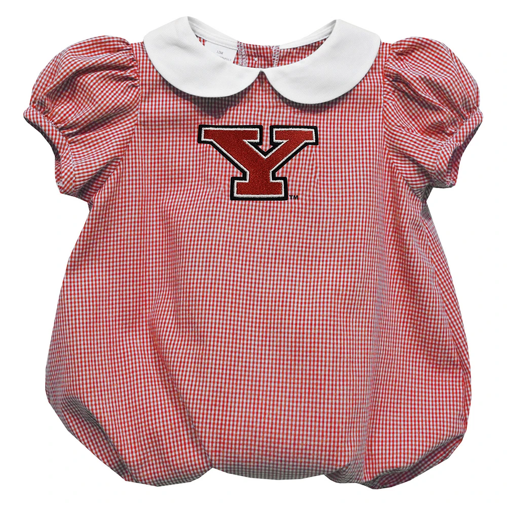 Girls Infant Vive La Fete Red Youngstown State Penguins Puffy Bubble Dress