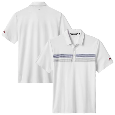 Men's TravisMathew White Atlanta Braves Top Recruit Tri-Blend Polo