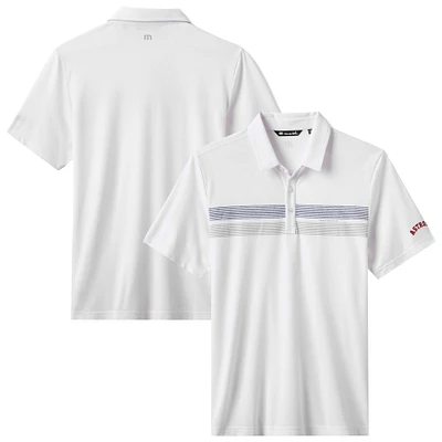 Men's TravisMathew White Houston Astros Top Recruit Tri-Blend Polo