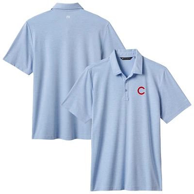 Men's TravisMathew Royal Chicago Cubs Playoff Pitch Tri-Blend Polo