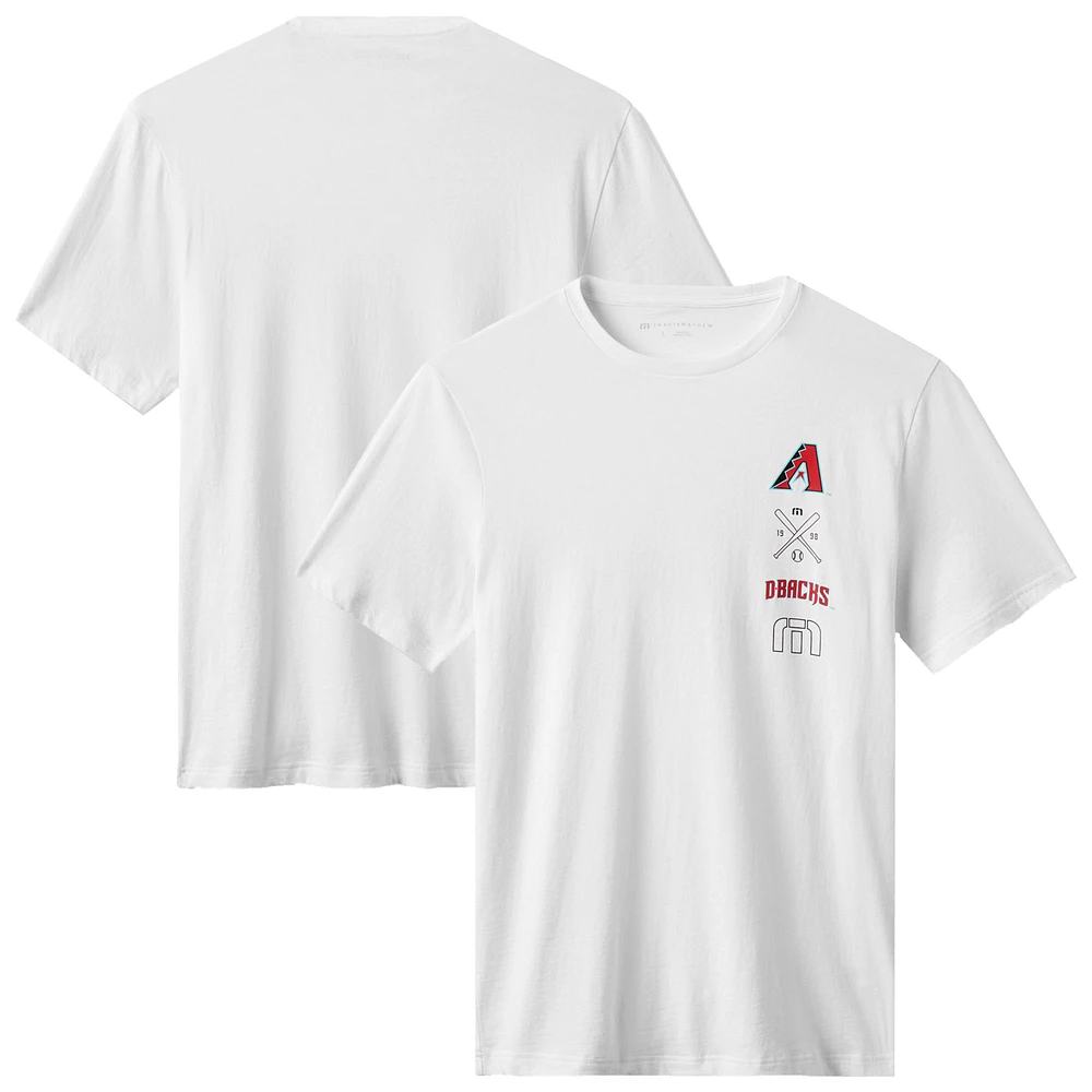 Men's TravisMathew White Arizona Diamondbacks Sunset Slam 2.0 T-Shirt