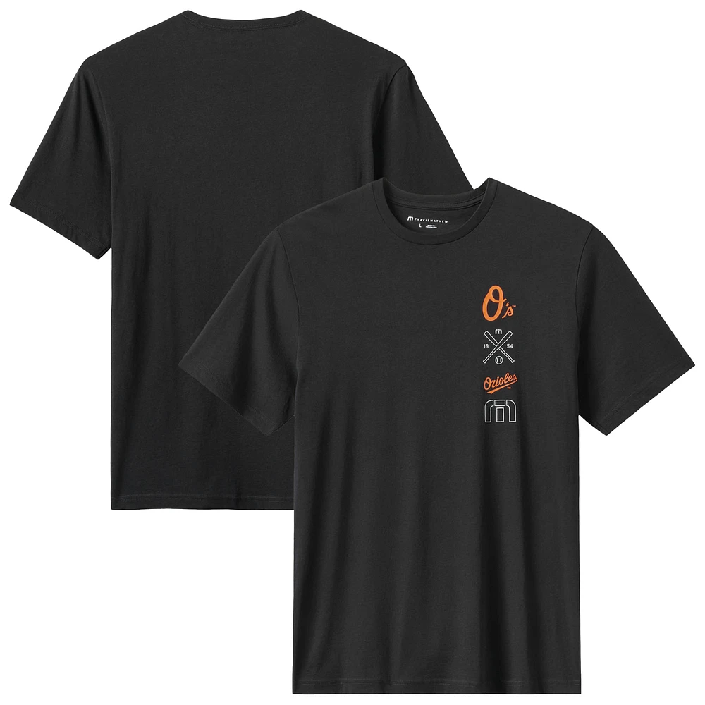 Men's TravisMathew Black Baltimore Orioles Sunset Slam 2.0 T-Shirt