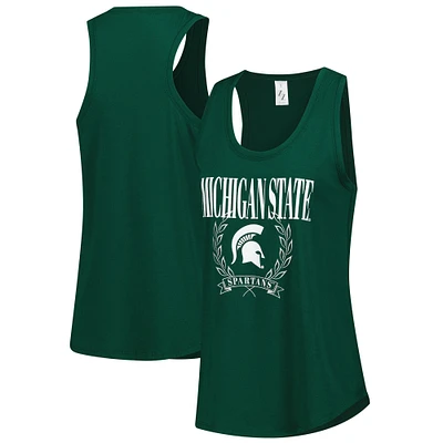 Women's ZooZatz Green Michigan State Spartans Everyday Tank Top