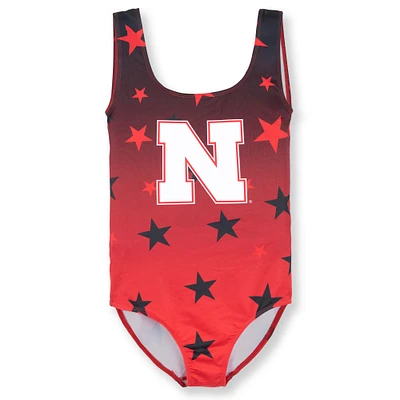 Youth ZooZatz Scarlet Nebraska Huskers Dance Leotard