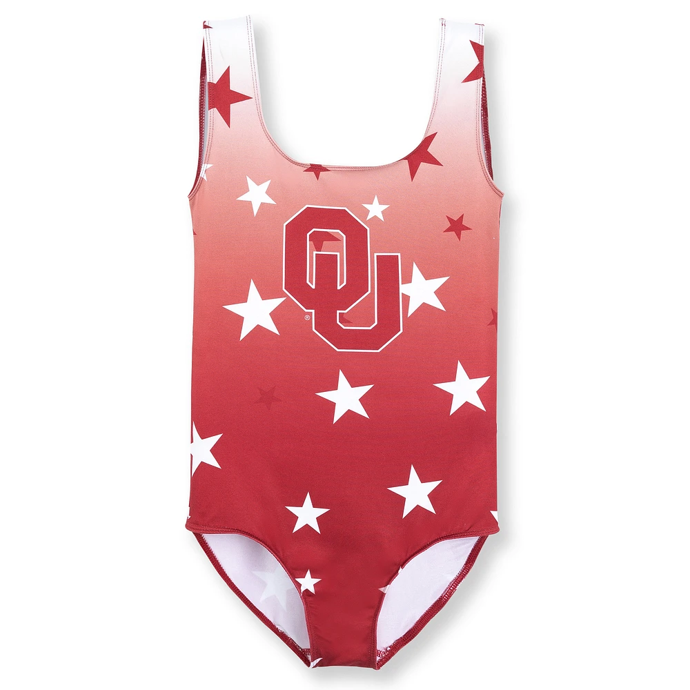 Youth ZooZatz Crimson Oklahoma Sooners Dance Leotard