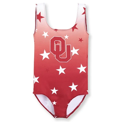 Youth ZooZatz Crimson Oklahoma Sooners Dance Leotard