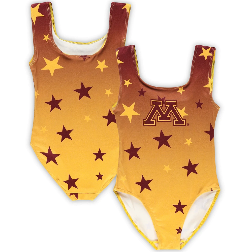 Toddler ZooZatz Gold Minnesota Golden Gophers Dance Leotard