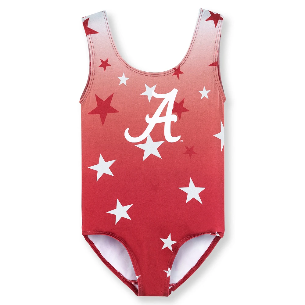 Toddler ZooZatz Crimson Alabama Tide Dance Leotard