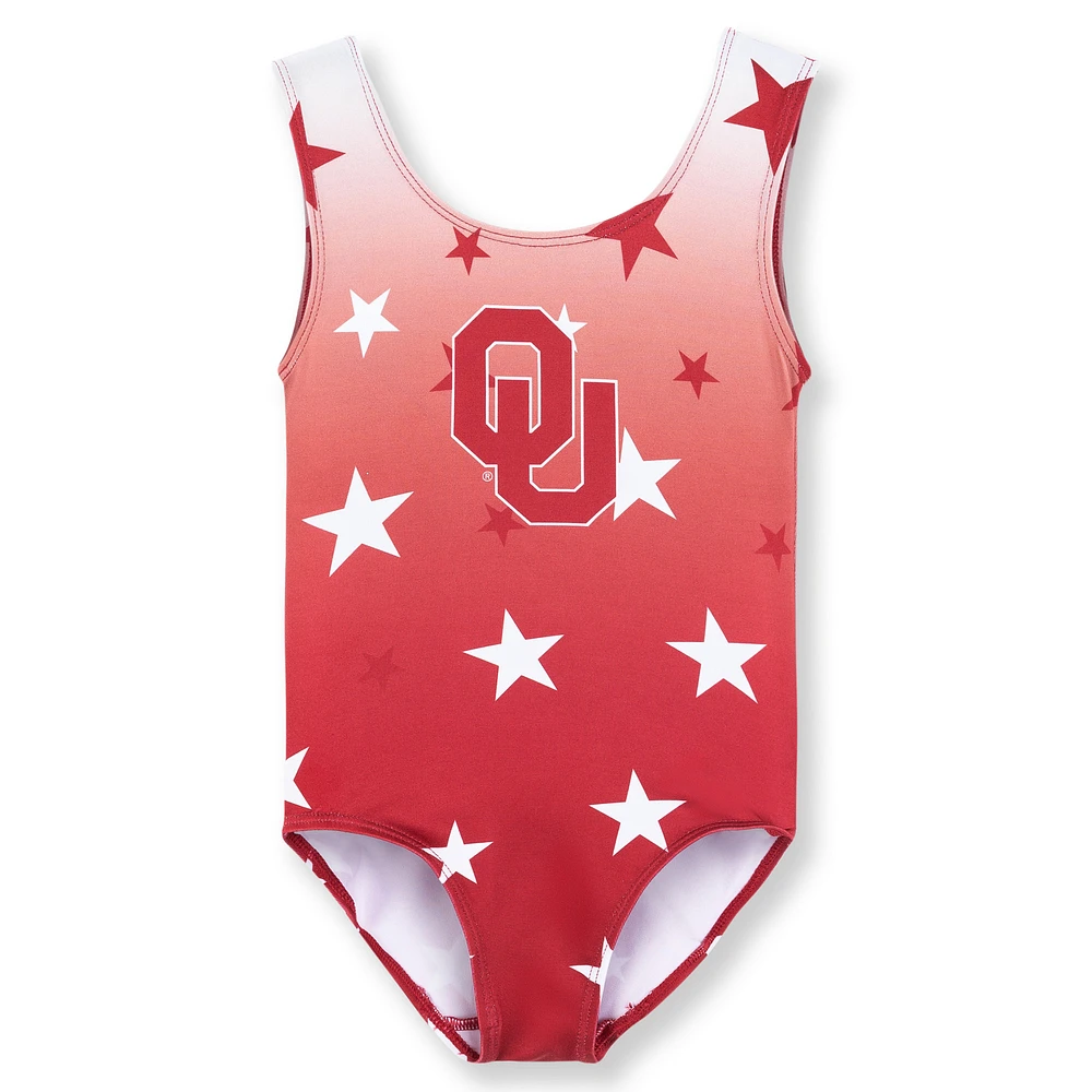 Toddler ZooZatz Crimson Oklahoma Sooners Dance Leotard