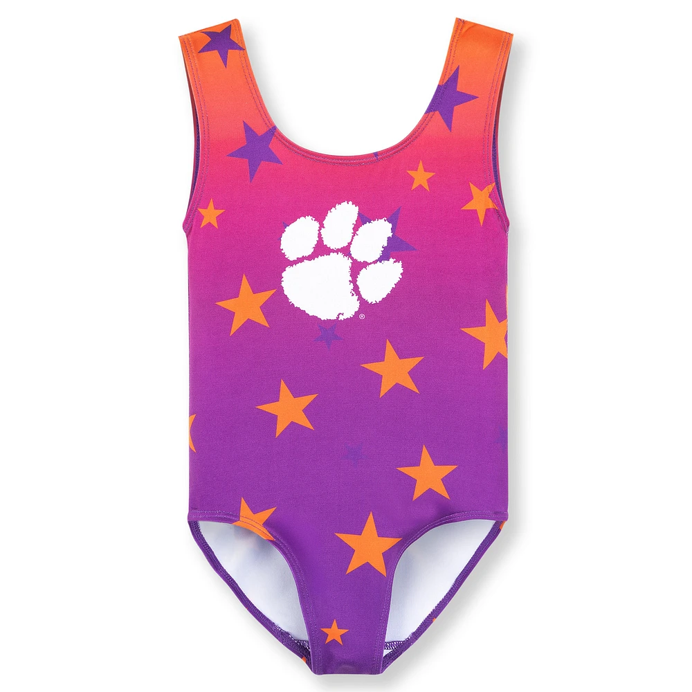 Toddler ZooZatz Purple Clemson Tigers Dance Leotard