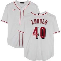 Nick Lodolo Cincinnati Reds Autographed Nike White Replica Jersey