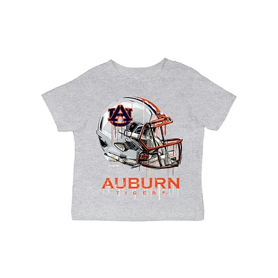 Infant Vive La Fete Gray Auburn Tigers Dripping Football Helmet T-Shirt