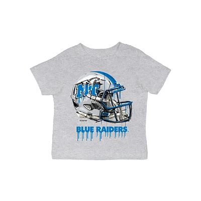 Infant Vive La Fete Gray MTSU Blue Raiders Dripping Football Helmet T-Shirt