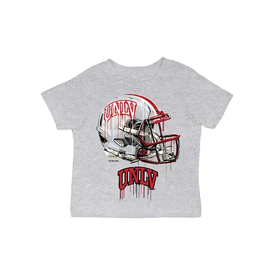 Infant Vive La Fete Gray UNLV Rebels Dripping Football Helmet T-Shirt