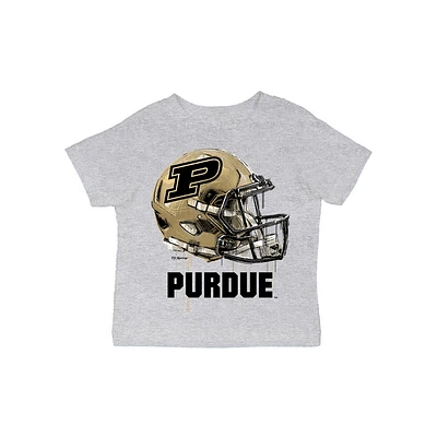 Infant Vive La Fete Gray Purdue Boilermakers Dripping Football Helmet T-Shirt